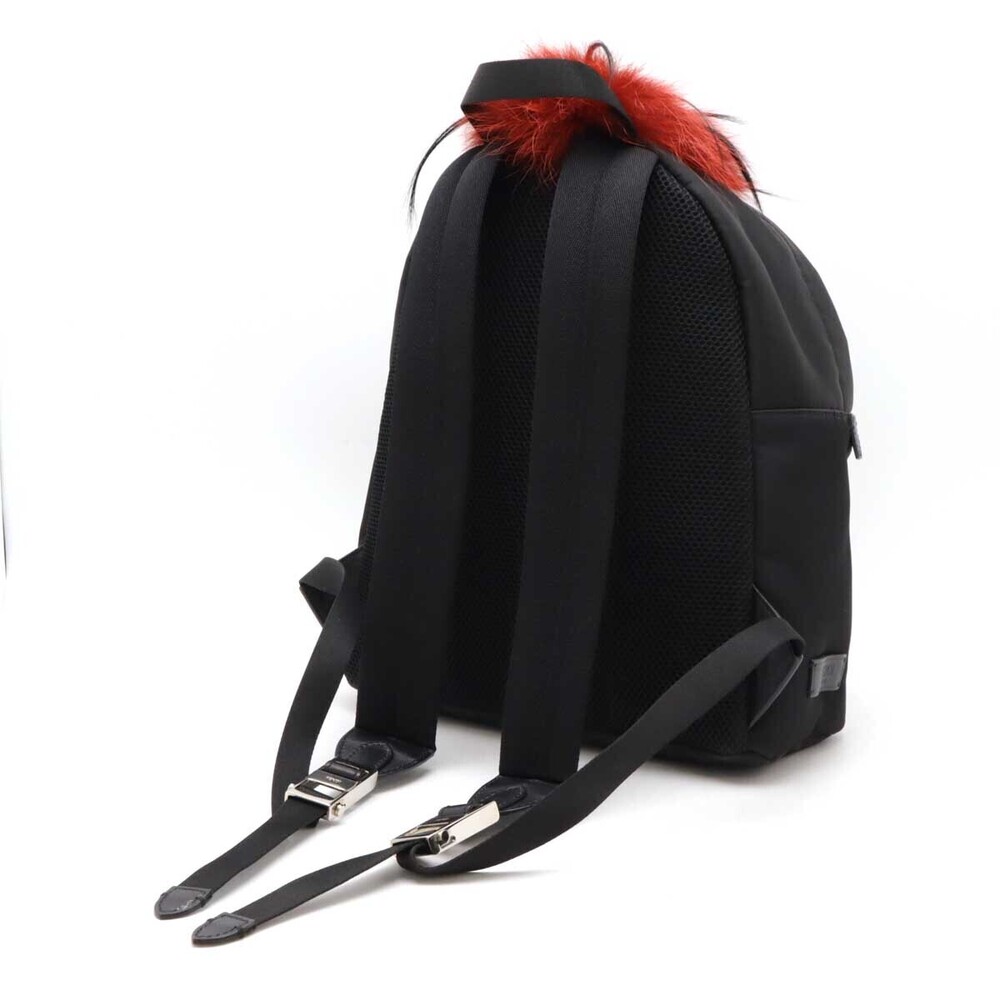 Fendi Bugs Monster Backpack python fur black red … - image 2